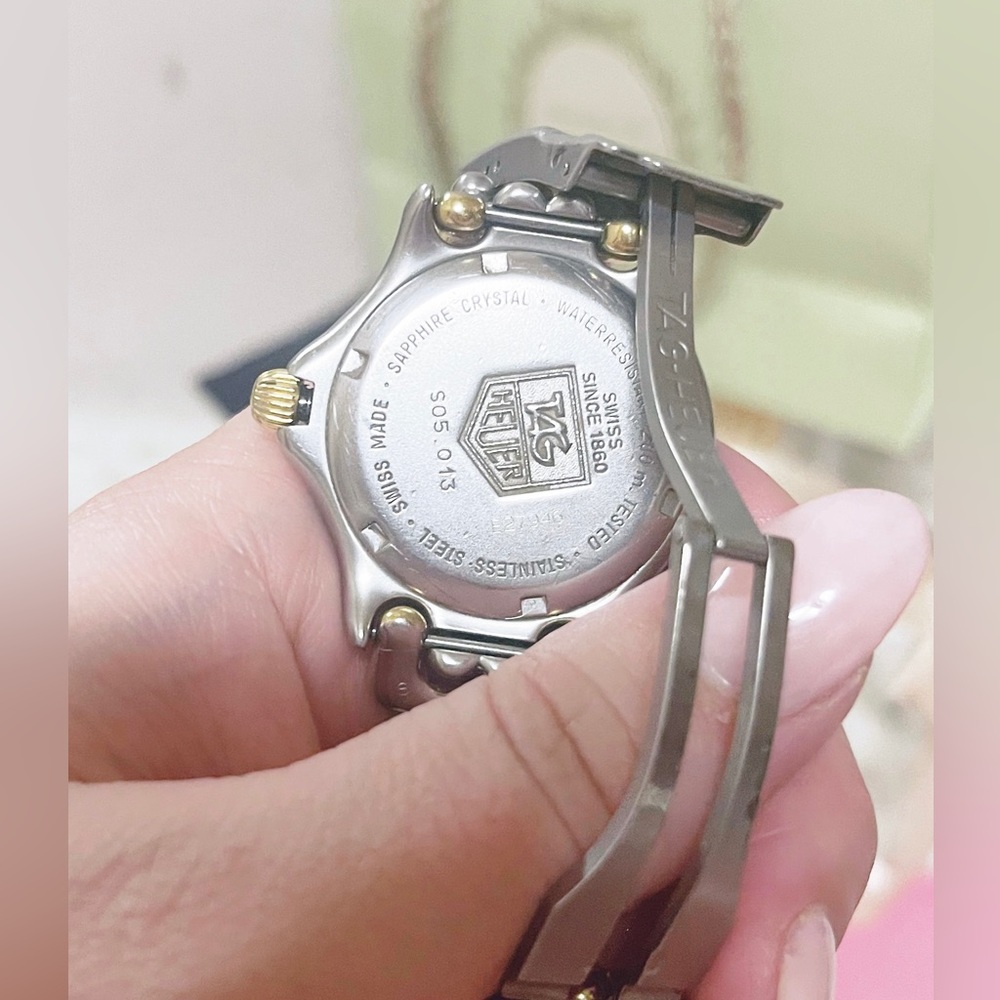 Authentic TAG Heuer Silver & Gold Swiss Made S05.013 S.S Womens Watch - Picture 7 of 11